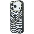 Калъф Karl Lagerfeld HC MagSafe IML Signature Zebra Glitter Gold (KLHMP18L6HZSKPGD) - iPhone 18 Pro / iPhone 17 Pro - Черен