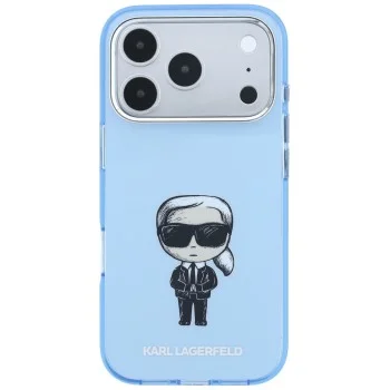 Калъф Karl Lagerfeld HC MagSafe IML Ikonik Sketch Print (KLHMP18L6HKIKDB) - iPhone 18 Pro / iPhone 17 Pro - Син