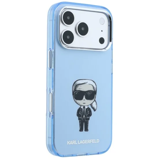 Калъф Karl Lagerfeld HC MagSafe IML Ikonik Sketch Print (KLHMP18L6HKIKDB) - iPhone 18 Pro / iPhone 17 Pro - Син