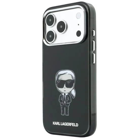 Калъф Karl Lagerfeld HC MagSafe IML Ikonik Sketch Print (KLHMP18L6HKIKDK) - iPhone 18 Pro / iPhone 17 Pro - Черен