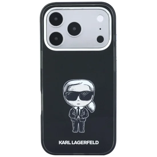 Калъф Karl Lagerfeld HC MagSafe IML Ikonik Sketch Print (KLHMP18L6HKIKDK) - iPhone 18 Pro / iPhone 17 Pro - Черен