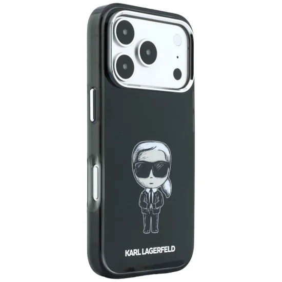 Калъф Karl Lagerfeld HC MagSafe IML Ikonik Sketch Print (KLHMP18L6HKIKDK) - iPhone 18 Pro / iPhone 17 Pro - Черен
