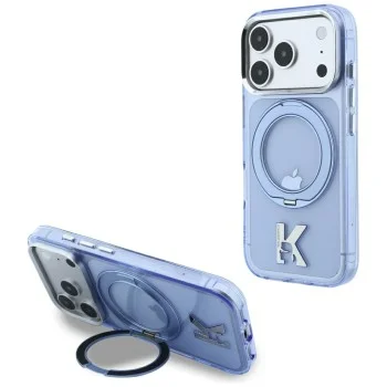 Калъф Karl Lagerfeld HC IML Ring Stand MagSafe Kameo Metal (KLHMP18X6HRSMKMB) - iPhone 18 Pro Max / iPhone 17 Pro Max - Син