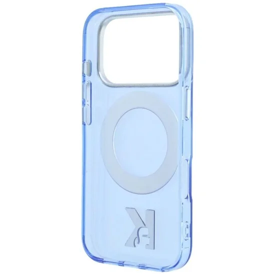 Калъф Karl Lagerfeld HC IML Ring Stand MagSafe Kameo Metal (KLHMP18X6HRSMKMB) - iPhone 18 Pro Max / iPhone 17 Pro Max - Син