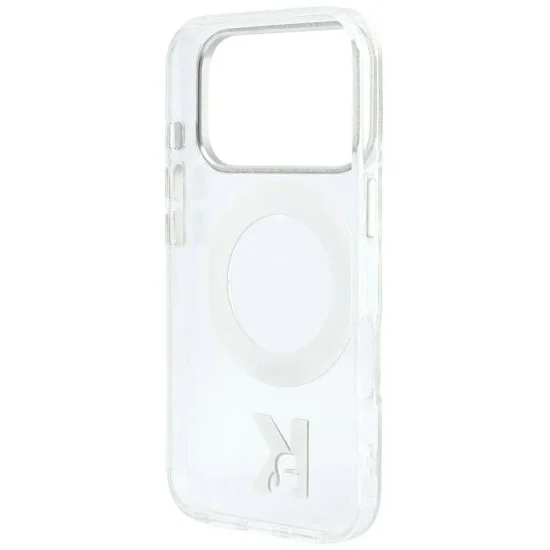 Калъф Karl Lagerfeld HC IML Ring Stand MagSafe Kameo Metal (KLHMP18X6HRSMKMH) - iPhone 18 Pro Max / iPhone 17 Pro Max - Прозрачен