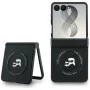 Калъф Karl Lagerfeld Hardcase Leather Karl&Chaoupette Head Pin (KLHMZF8PSMLRKCK) - Samsung Galaxy Z Flip8 - Черен