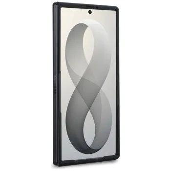 Калъф Karl Lagerfeld Hardcase Leather Karl&Chaoupette Head Pin (KLHMZFD8PSMLRKCK) - Samsung Galaxy Z Fold8 Ultra - Черен