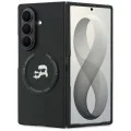 Калъф Karl Lagerfeld Hardcase Leather Karl&Chaoupette Head Pin (KLHMZFD8PSMLRKCK) - Samsung Galaxy Z Fold8 Ultra - Черен