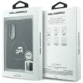 Калъф Karl Lagerfeld Hardcase Leather Karl&Chaoupette Head Pin (KLHMZFW8PSMLRKCK) - Samsung Galaxy Z Fold8 - Черен