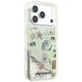 Калъф Karl Lagerfeld Hardcase Liquid Glitter Beach and Sand (KLHCP18L6LCSPCE) - iPhone 18 Pro / iPhone 17 Pro - Бежов