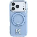 Калъф Karl Lagerfeld Hardcase IML Ring Stand MagSafe Kameo Metal (KLHMP18L6HRSMKMB) - iPhone 18 Pro / iPhone 17 Pro - Син