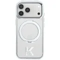 Калъф Karl Lagerfeld Hardcase IML Ring Stand MagSafe Kameo Metal (KLHMP18L6HRSMKMH) - iPhone 18 Pro / iPhone 17 Pro - Прозрачен