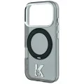 Калъф Karl Lagerfeld Hardcase IML Ring Stand MagSafe Kameo Metal (KLHMP18L6HRSMKMK) - iPhone 18 Pro / iPhone 17 Pro - Черен