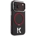 Калъф Karl Lagerfeld Hardcase IML Ring Stand MagSafe Kameo Metal (KLHMP18X6HRSMKMR) - iPhone 18 Pro Max / iPhone 17 Pro Max - Бордо