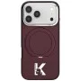 Калъф Karl Lagerfeld Hardcase IML Ring Stand MagSafe Kameo Metal (KLHMP18X6HRSMKMR) - iPhone 18 Pro Max / iPhone 17 Pro Max - Бордо