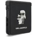 Калъф Karl Lagerfeld Saffiano Karl&Choupette Metal Pin (KLHCZF8SAPKCNPK) - Samsung Galaxy Z Flip8 - Черен