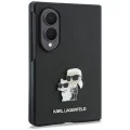 Калъф Karl Lagerfeld Saffiano Karl&Choupette Metal Pin (KLHCZFW8SAPKCNPK) - Samsung Galaxy Z Fold8 - Черен