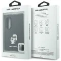Калъф Karl Lagerfeld Saffiano Karl&Choupette Metal Pin (KLHCZFW8SAPKCNPK) - Samsung Galaxy Z Fold8 - Черен