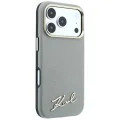 Калъф Karl Lagerfeld Saffiano Small Script Metal Logo MagSafe (KLHMP18X6PWSKSE) - iPhone 18 Pro Max / iPhone 17 Pro Max - Бежов