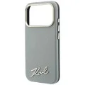 Калъф Karl Lagerfeld Saffiano Small Script Metal Logo MagSafe (KLHMP18X6PWSKSE) - iPhone 18 Pro Max / iPhone 17 Pro Max - Бежов