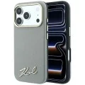 Калъф Karl Lagerfeld Saffiano Small Script Metal Logo MagSafe (KLHMP18X6PWSKSE) - iPhone 18 Pro Max / iPhone 17 Pro Max - Бежов
