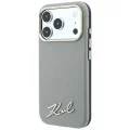 Калъф Karl Lagerfeld Saffiano Small Script Metal Logo MagSafe (KLHMP18X6PWSKSE) - iPhone 18 Pro Max / iPhone 17 Pro Max - Бежов