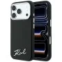 Калъф Karl Lagerfeld Saffiano Small Script Metal Logo MagSafe (KLHMP18X6PWSKSK) - iPhone 18 Pro Max / iPhone 17 Pro Max - Черен