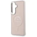 Калъф Karl Lagerfeld Wrapped Leather with Karl RSG Logo MagSafe (KLHMS26SPSKRSGEP) - Samsung Galaxy S26 - Розов