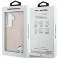 Калъф Karl Lagerfeld Wrapped Leather with Karl RSG Logo MagSafe (KLHMS26SPSKRSGEP) - Samsung Galaxy S26 - Розов