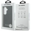 Калъф Karl Lagerfeld Wrapped Leather with Karl Round Point Logo MagSafe (KLHMS26MPSKRPMK) - Samsung Galaxy S26 Plus - Черен