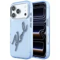Калъф Karl Lagerfeld IML Big Signature Resin Logo Metal Frame (KLHCP18X6HCKSRB) - iPhone 18 Pro Max / iPhone 17 Pro Max - Син
