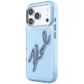 Калъф Karl Lagerfeld IML Big Signature Resin Logo and Metal Frame (KLHCP18L6HCKSRB) - iPhone 18 Pro / iPhone 17 Pro - Син