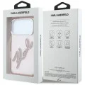 Калъф Karl Lagerfeld IML Big Signature Resin Logo and Metal Frame (KLHCP18L6HCKSRP) - iPhone 18 Pro / iPhone 17 Pro - Розов