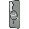 Калъф Karl Lagerfeld IML Choupette Karl Script Logo MagSafe (KLHMS26M5HKSCAK) - Samsung Galaxy S26 Plus - Черен