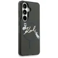 Калъф Karl Lagerfeld IML Choupette Karl Script Logo MagSafe (KLHMS26M5HKSCAK) - Samsung Galaxy S26 Plus - Черен