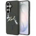 Калъф Karl Lagerfeld IML Choupette Karl Script Logo MagSafe (KLHMS26M5HKSCAK) - Samsung Galaxy S26 Plus - Черен