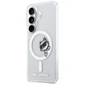 Калъф Karl Lagerfeld IML Choupette Peekaboo Logo MagSafe (KLHMS26S6HCPSCT) - Samsung Galaxy S26 - Бял