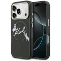 Karl Lagerfeld - IML Choupette and Karl Script Logo MagSafe (KLHMP18L5HKSCAK) - iPhone 18 Pro / iPhone 17 Pro - Black
