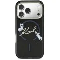 Karl Lagerfeld - IML Choupette and Karl Script Logo MagSafe (KLHMP18L5HKSCAK) - iPhone 18 Pro / iPhone 17 Pro - Black