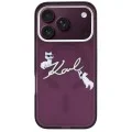 Karl Lagerfeld - IML Choupette and Karl Script Logo MagSafe (KLHMP18L5HKSCAR) - iPhone 18 Pro / iPhone 17 Pro - Burgundy