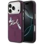 Калъф Karl Lagerfeld - IML Choupette and Karl Script Logo MagSafe (KLHMP18L5HKSCAR) - iPhone 18 Pro / iPhone 17 Pro - Бордо