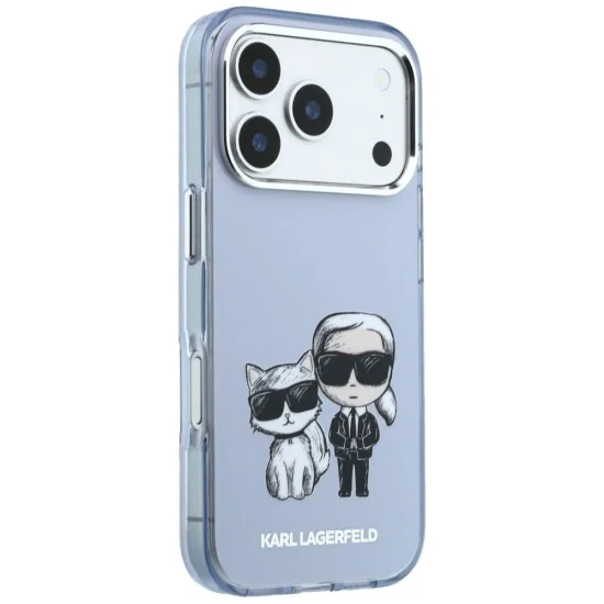 Калъф Karl Lagerfeld IML KC Bodies Sketch Print MagSafe (KLHMP18L6HKCIDB) - iPhone 18 Pro / iPhone 17 Pro - Син