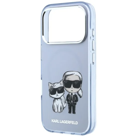 Калъф Karl Lagerfeld IML KC Bodies Sketch Print MagSafe (KLHMP18L6HKCIDB) - iPhone 18 Pro / iPhone 17 Pro - Син