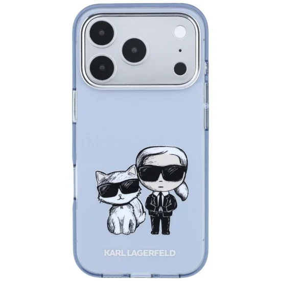 Калъф Karl Lagerfeld IML KC Bodies Sketch Print MagSafe (KLHMP18L6HKCIDB) - iPhone 18 Pro / iPhone 17 Pro - Син