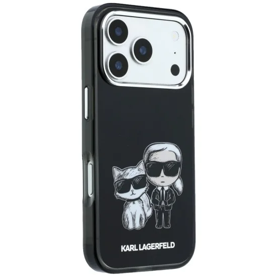 Калъф Karl Lagerfeld IML KC Bodies Sketch Print MagSafe (KLHMP18L6HKCIDK) - iPhone 18 Pro / iPhone 17 Pro - Черен