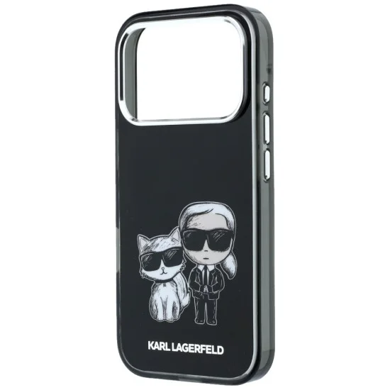 Калъф Karl Lagerfeld IML KC Bodies Sketch Print MagSafe (KLHMP18L6HKCIDK) - iPhone 18 Pro / iPhone 17 Pro - Черен