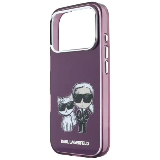 Калъф Karl Lagerfeld IML KC Bodies Sketch Print MagSafe (KLHMP18L6HKCIDR) - iPhone 18 Pro / iPhone 17 Pro - Бордо
