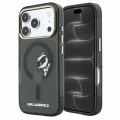 Калъф Karl Lagerfeld - IML Peekaboo Print and Metal Frame MagSafe (KLHMP18L6HCPSCK) - iPhone 18 Pro / iPhone 17 Pro - Черен