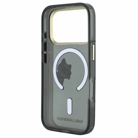 Калъф Karl Lagerfeld - IML Peekaboo Print and Metal Frame MagSafe (KLHMP18L6HCPSCK) - iPhone 18 Pro / iPhone 17 Pro - Черен