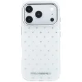 Калъф Karl Lagerfeld IML Rhinestones and Electroplated Logo (KLHCP18X6HCRDKLH) - iPhone 18 Pro Max / iPhone 17 Pro Max - Бял